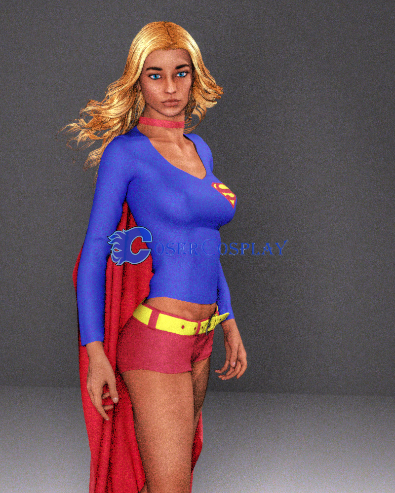 Supergirl Cosplay Costume Halloween Suit